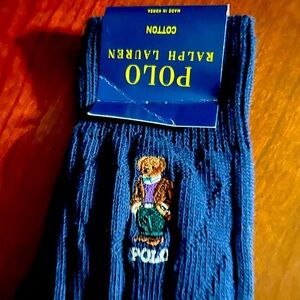 Polo by Ralph Lauren Men’s navy blue cable socks!